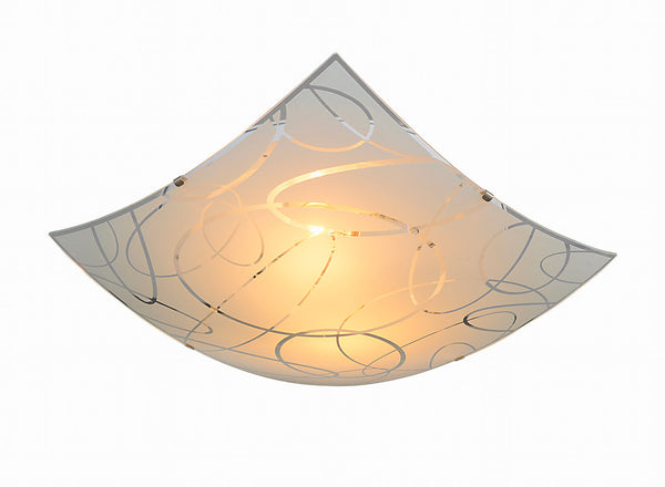 sconto Plafoniera da Interno Attacco E27 in Metallo Bianco