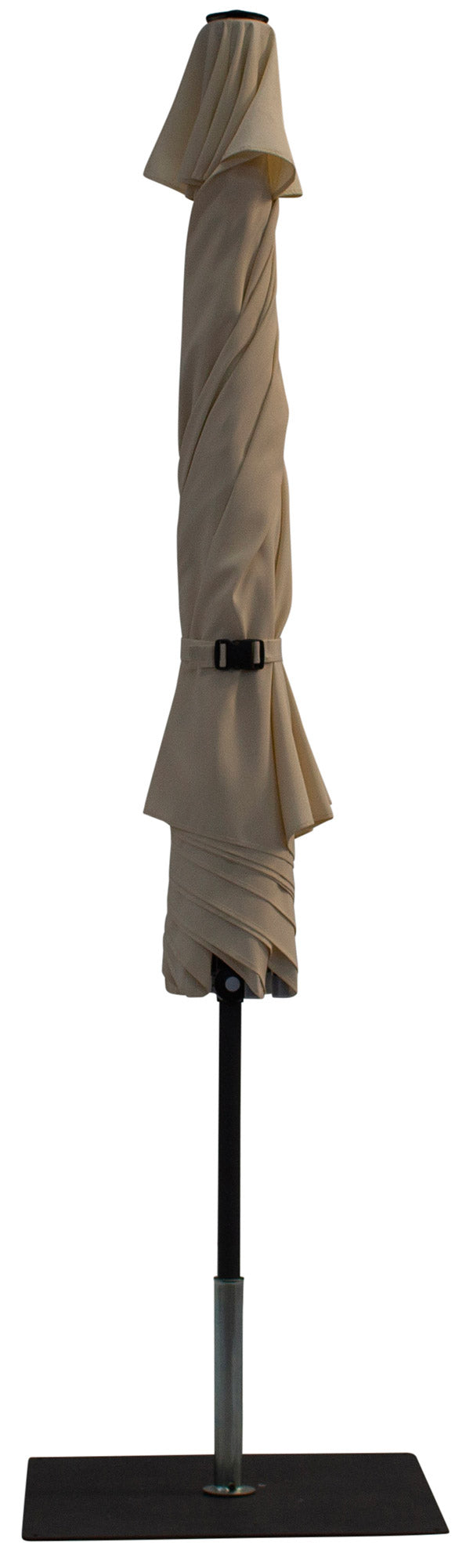 Ombrellone da Giardino Ø3 m Palo Ø38 mm in Alluminio Tessuto Poliestere Trend Ecru