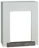 Cornice per Camino in Legno MDF 78,6x95,6x30cm Ruby Fires Hamar Bianco