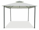 Gazebo da Giardino in Metallo 3x3m Soriani Salinas Ecrù