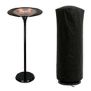 Stufa Elettrica Fungo Riscaldante Infrarossi Saturno Esterno-Interno Regolabile Nero