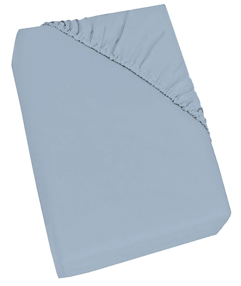 Lenzuolo Sotto con Angoli ed Elastico Tinta Unita Azzurro