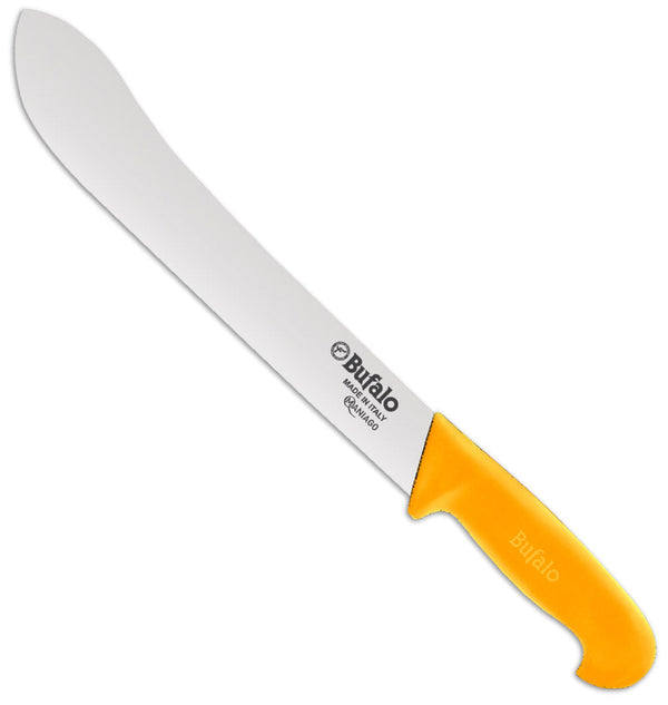 prezzo Coltello Scimitarra Lama 30 cm Bufalo Macello S116/30 Manico Giallo