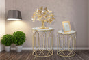 Albero della Vita con Farfalle Glam 63x13,5x60 cm in Ferro Oro