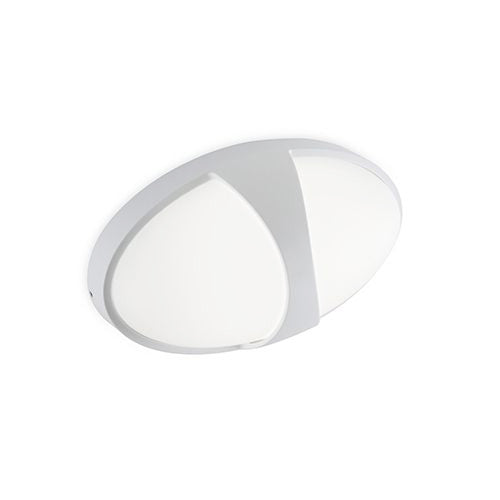 acquista Plafoniera da Esterno a LED 15W Ovale con Fascia Sovil Doris Bianco