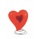 Lampada Cuore 15x5x15 cm con Led Rossa