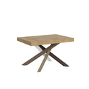 Tavolo Allungabile 120-224x90x77 cm Volantis Quercia Natura Telaio 4C 