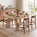Tavolo da Pranzo Pieghevole per 4 Persone 140x70x77 cm in Truciolato Rovere      