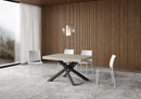 Tavolo Allungabile 120-224x90x77 cm Volantis Cashmere Telaio Antracite 