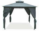 Gazebo da Giardino in Metallo 3x3m Soriani Sahara Grigio