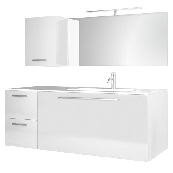sconto Mobile da Bagno sospeso Samoa 01 Laccato Bianco TFT