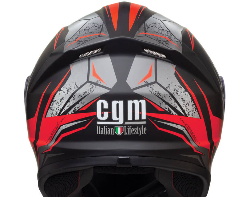 Casco Integrale per Scooter Visiera Lunga CGM Montegi 301S Rosso Opaco Varie Misure