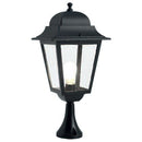 Lampada Palo Paletto da Cancello Colore Nero per Esterno Linea Maxi Quadrata Livos
