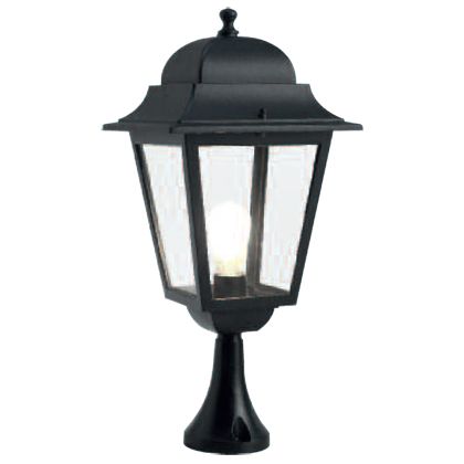 online Lampada Palo Paletto da Cancello Colore Nero per Esterno Linea Maxi Quadrata Livos