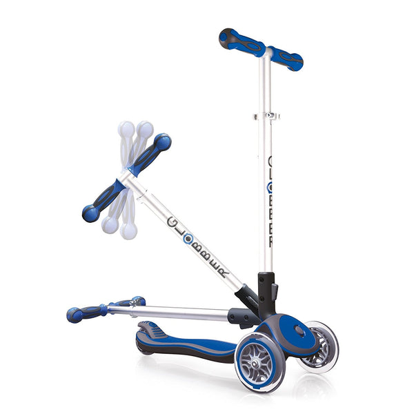 acquista Monopattino 3 ruote Telescopico e Ripiegabile Max 50Kg Globber Elite Blu