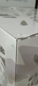 Copri Condizionatore 96x52x82 cm in Alluminio Glam L Bianco Seconda Scelta