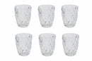 Set 6 Bicchieri Ø8x10 cm in Vetro Villa d'Este Home Tivoli Quarzo Trasparenti