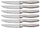 Set 6 Coltelli da Tavola Lama Liscia in Acciaio Inox Jacob Silver
