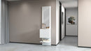 Mobile Ingresso Specchio e Armadietto 45x35x191 cm Kompact Bianco Lucido  