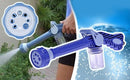 Idropompa idropulitrice portatile estensione per tubi da giardino con 8 getti diversi