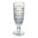 Set 6 Bicchieri da Champagne Geometrie in Vetro VdE Tivoli 1996 6 Colori Differenti