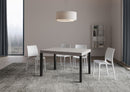 Tavolo Allungabile 120/380x90 cm Everyday Cashmere Gambe Antracite      