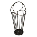 Portaombrelli in metallo bronzo scuro tondo cm 32x30xh52/70