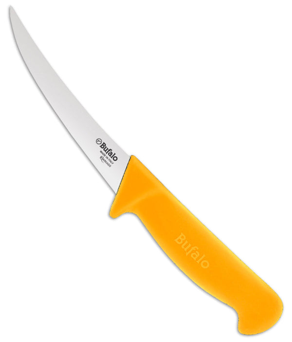 Coltello per Disosso Curvo Lama 13 cm Bufalo S102/13 Manico Giallo acquista