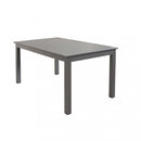 Tavolo Cuba Allungabile 150/210x90x75 h cm in Alluminio Taupe