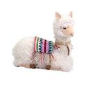 Pupazzo Lama bianco seduto con campanellini cm 28x13xh29
