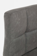 Set 2 Sgabelli Bar 42x51x92/113h cm Greyson Grigio Scuro Vintage
