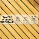 Passerella per Giardino a Doghe 185x60 cm Arrotolabile in Legno di Abete Giallo 