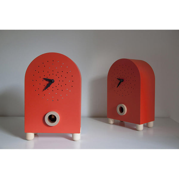 acquista Orologio a Cucù da Appoggio 17X27X11Cm Pirondini Italia Marconi Rosso