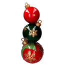 Sfera resina trio con led verde e rosso cm Ø25,5xh64,5