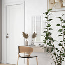 Specchio da Parete Rettangolare 60x80 cm in Vetro e MDF Bianco      