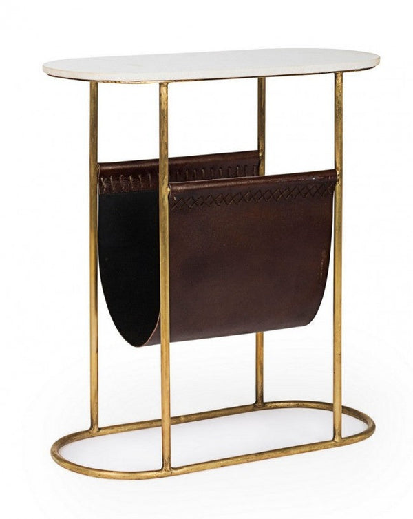 prezzo Tavolino con Porta Riviste Marmol in Metallo