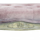 Panca Misty in Velluto Rosa 110x36x47 h cm in Legno Rosa