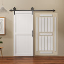 Porta Scorrevole 81,3x3,5x213,4 cm Porta da Interno in Stile Industriale in MDF e Legno Bianco      