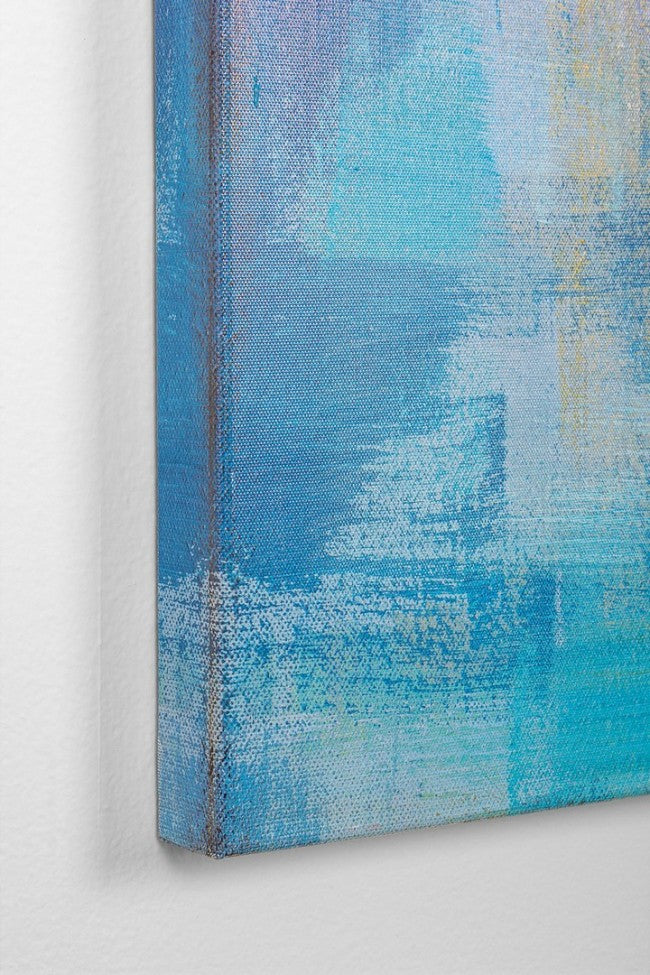 Dipinto 140x3,5x70 cm Abstract Blue in Tela