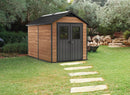 Casetta da Giardino Porta Attrezzi 228x350x252 cmin Evotech+ Keter Newton 7511 Marrone