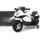 Moto Motocicletta Elettrica per Bambini 6V Kidfun Sportiva Bianca
