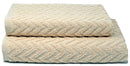 Set Spugna Asciugamani Ospite + Salvietta Sally ZigZag Crema