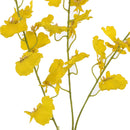 Set 6 Orchidea Artificiali Dancing con 3 Fiori Altezza 88 cm Giallo