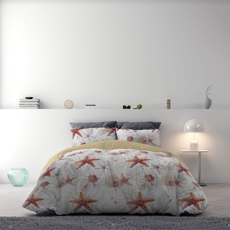 Copripiumino con Stampa sul Sacco e Federe Doubleface Starfish