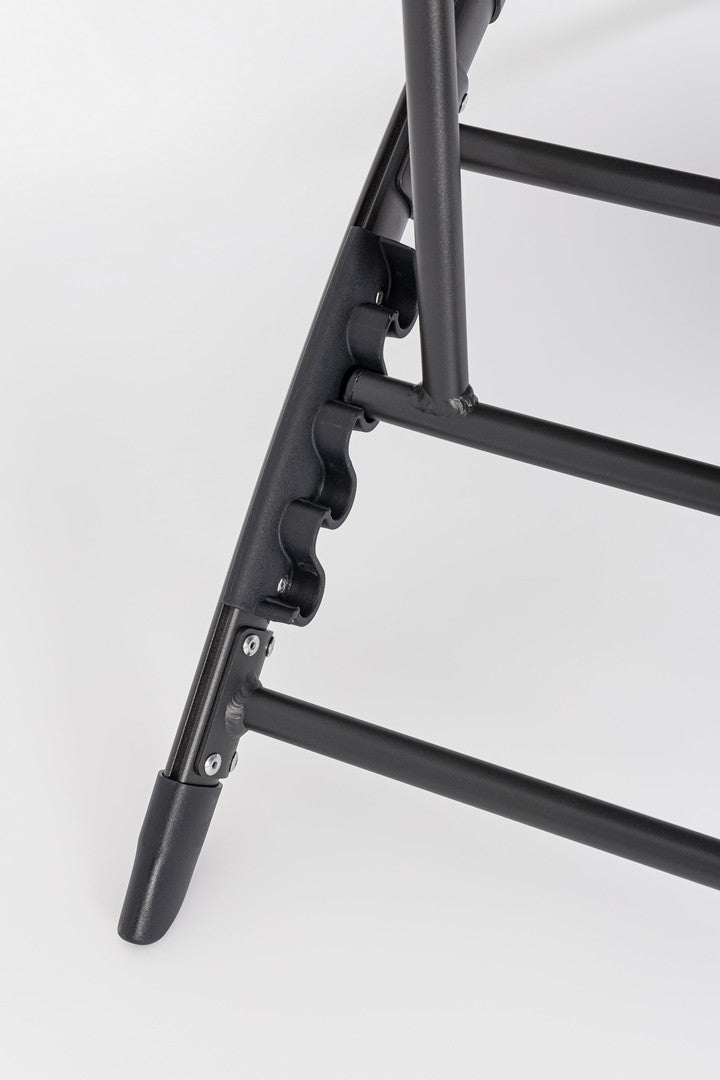 Set 2 Poltrone da Giardino 53x166,5x90 cm in Alluminio Taylor Antracite