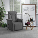 Poltrona Alzapersona Elettrica 2 Motori 82x108x84 cm Baila in Microfibra Dispositivo Medico 1 Grigio Scuro