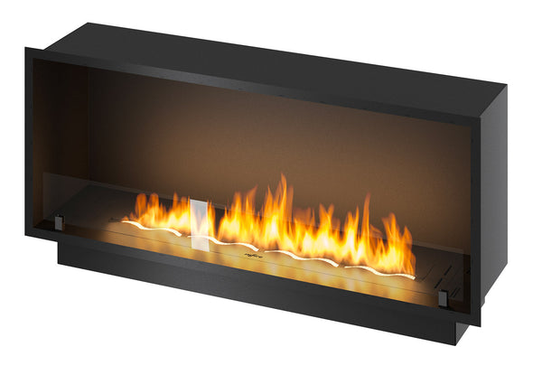 Camino a Bioetanolo da Incasso 124,4x59,4x30 cm Inside 1200 Slim Nero con Vetro sconto