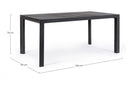 Tavolo da Giardino 160x90x74h cm Mason Antracite