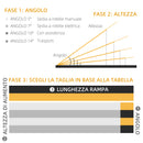 Rampa Pieghevole per Sedia a Rotelle 122x73,5 cm in Alluminio con Rivestimento Antiscivolo e Bordi Nero      