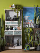 Aloe Artificiale con Vaso, 24 Foglie Altezza 70 cm Verde